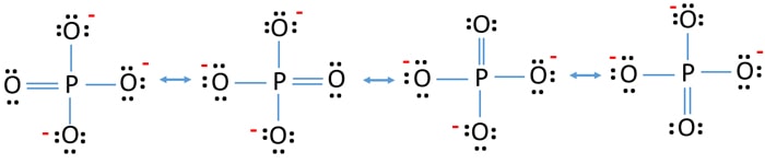 PO43- resonance structures